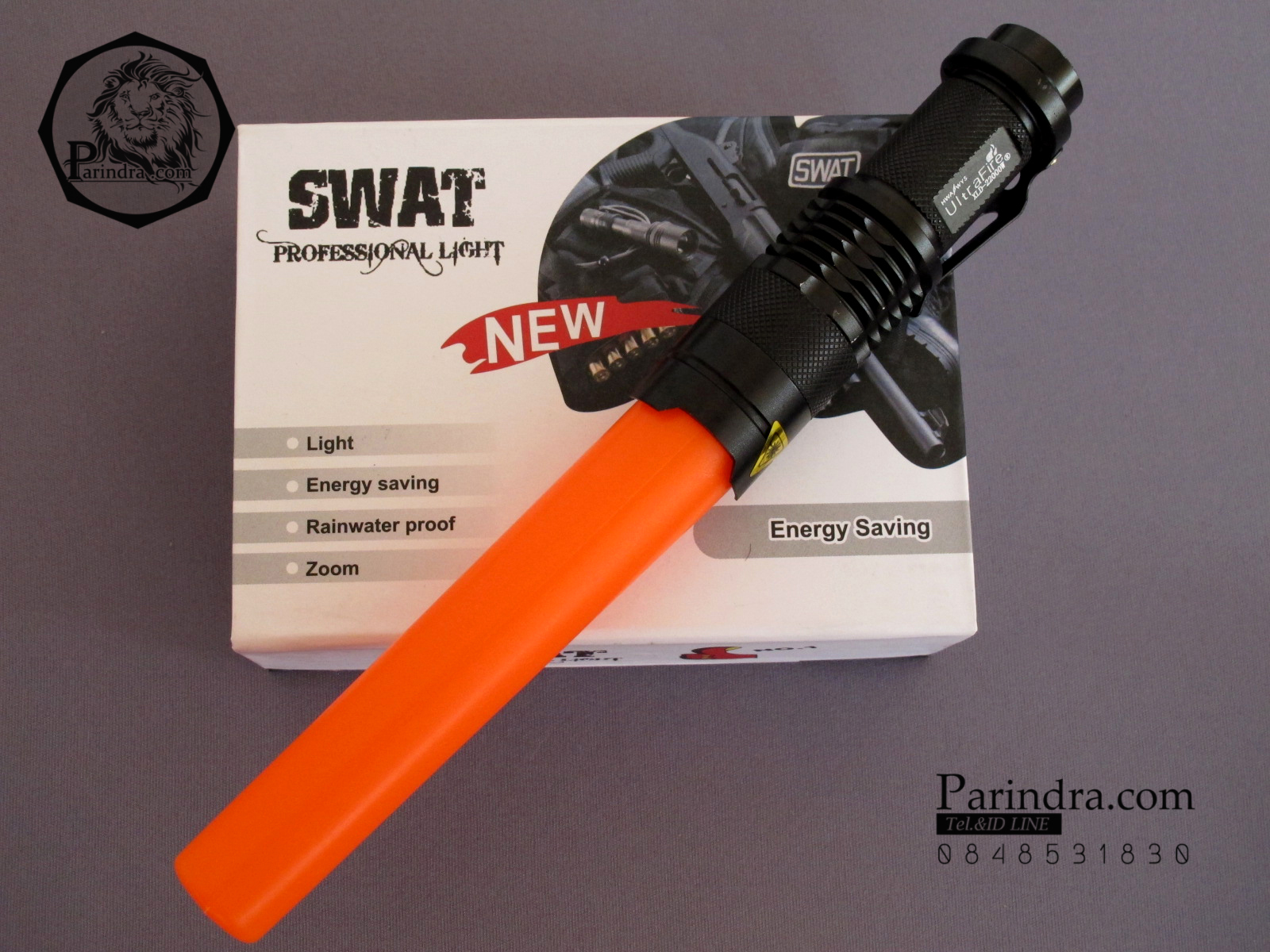 ไฟฉาย SWAT Professional Flashlight ขนาดเล็กประหยัดพลังงาน ไฟสว่างเกินตัว