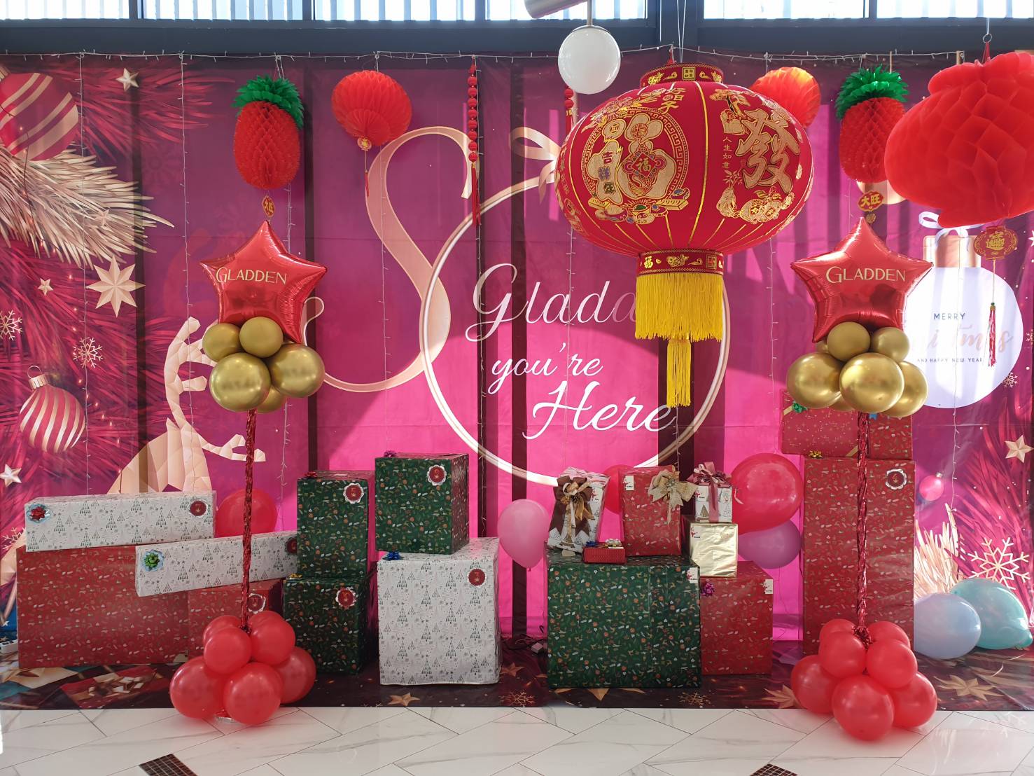 เสาลูกโป่ง เปิดงาน-เปิดตัวสินค้า แบบฟอยล์ พร้อมตกแต่ง สามารถเปลี่ยนสีลูกโป่ง/เปลี่ยนข้อความได้