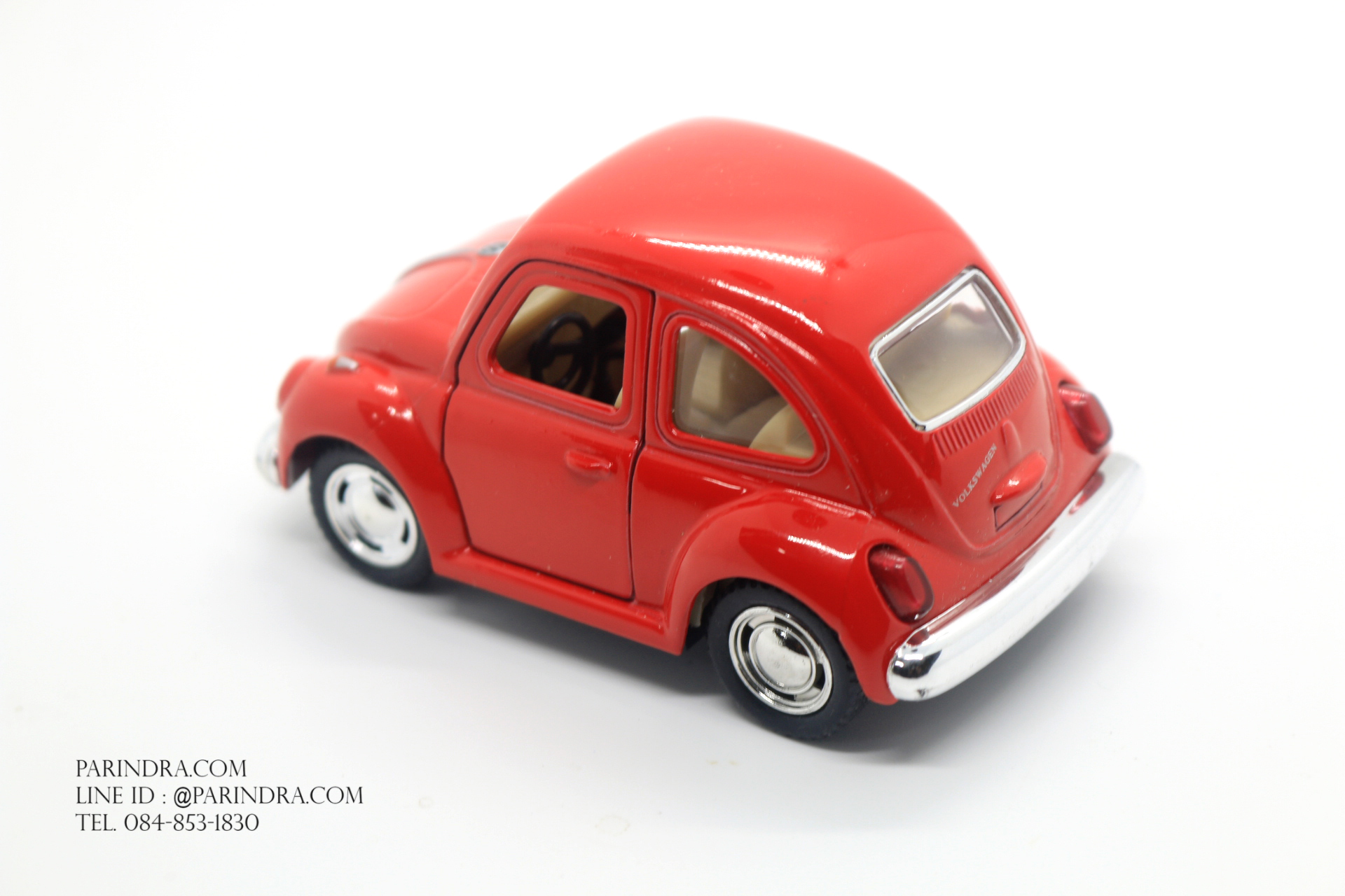 โมเดลรถเหล็ก รถเต่า Volkswagen 1967 ย่อส่วน Short Body สีแดง