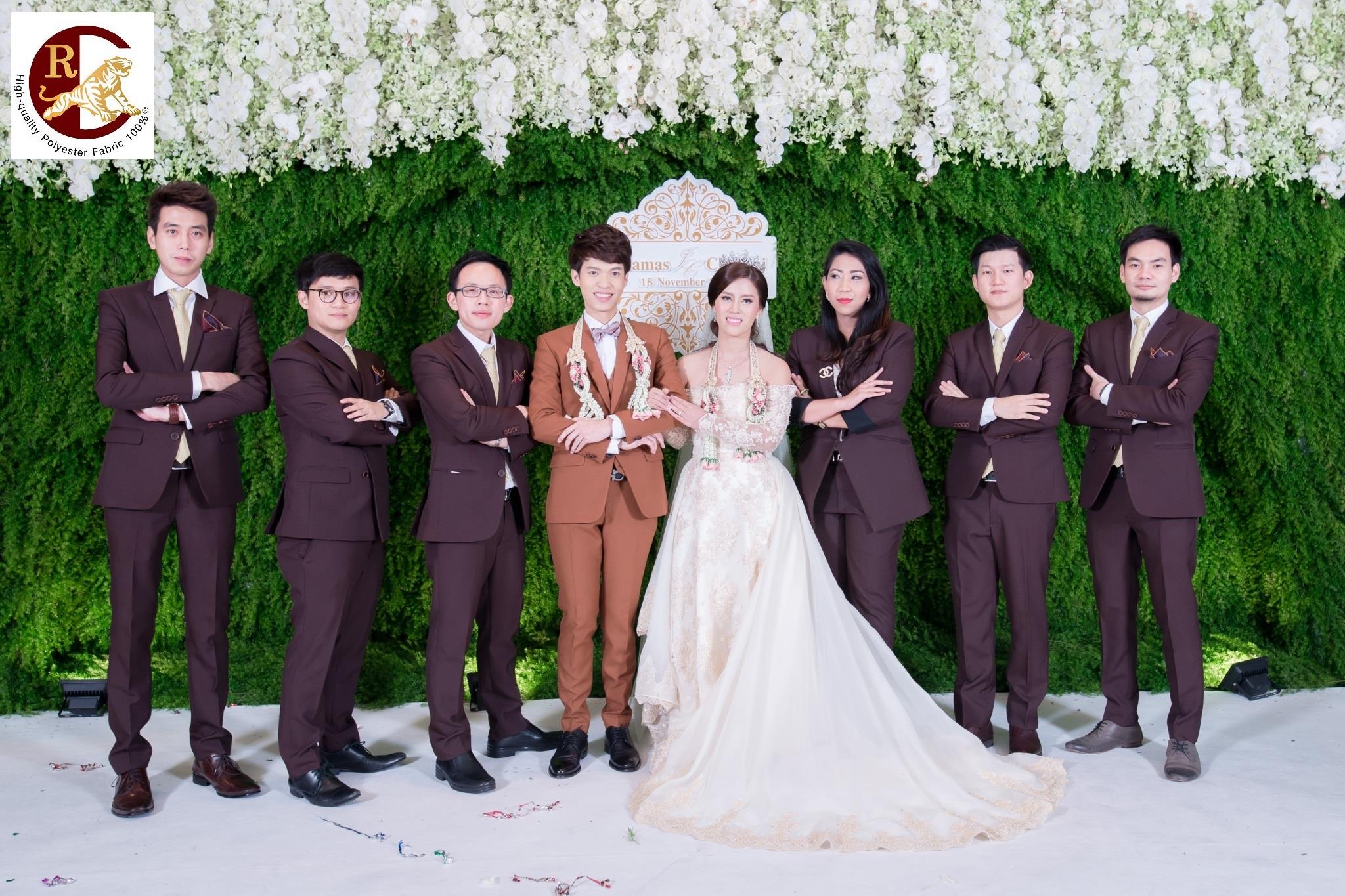 ตัดเช่า ชุดสูทชาย เพื่อนเจ้าบ่าว SPANDEX 350 เบอร์ 23