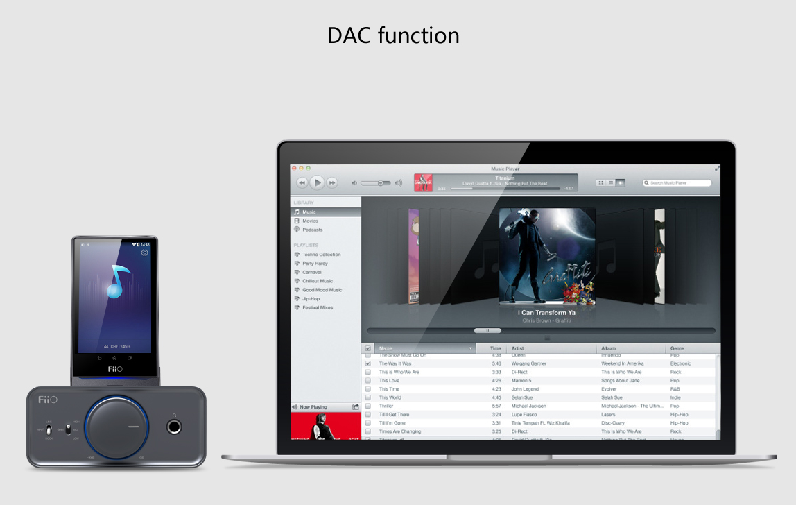 ขาย FiiO AM0 แท่นสำหรับชาร์จ FiiO X7 และเชื่อมต่อข้อมูล "จะไม่มีภาคแอมป์เสริมภายใน"