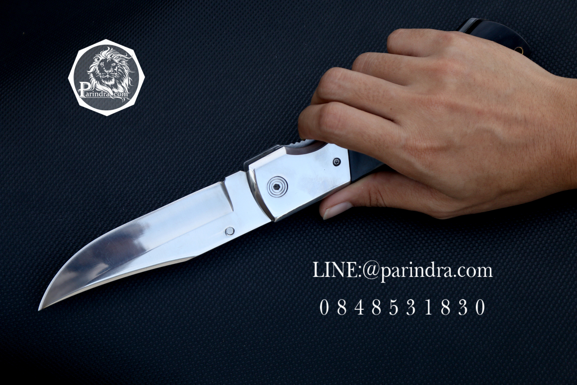 มีดพับ Boda ขนาดใหญ๋ ผิวใบมีด มันวาว #004