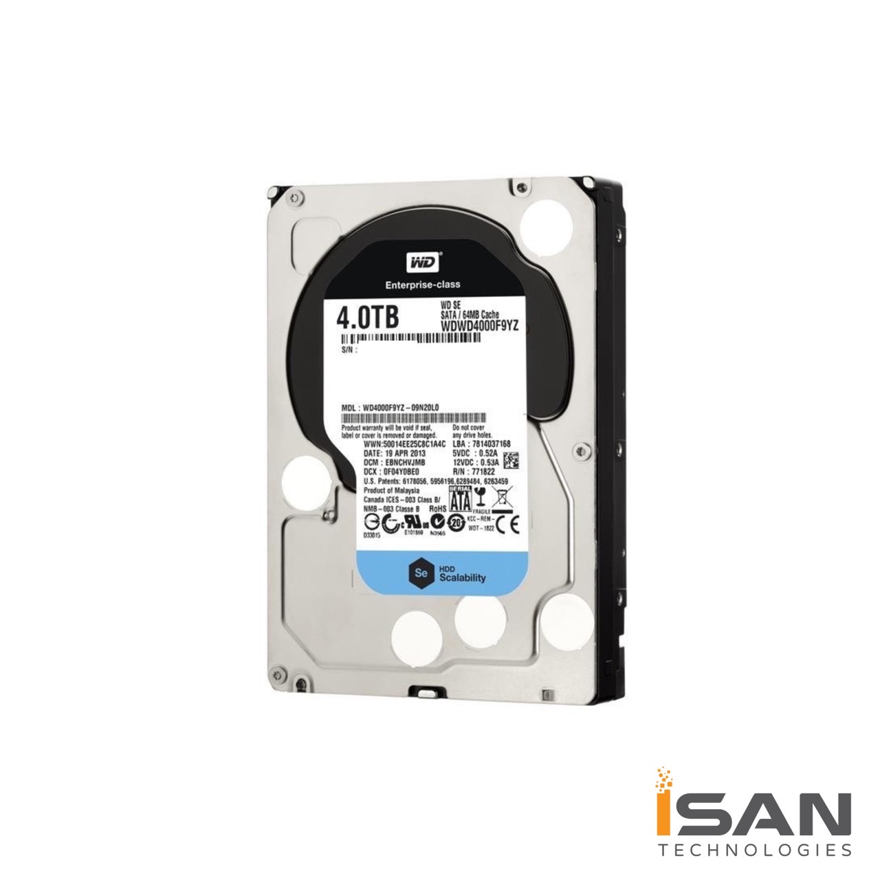 WD4000F9YZ-09N20L1 Western Digital Black 4TB 64MB Cache 3.5" HDD