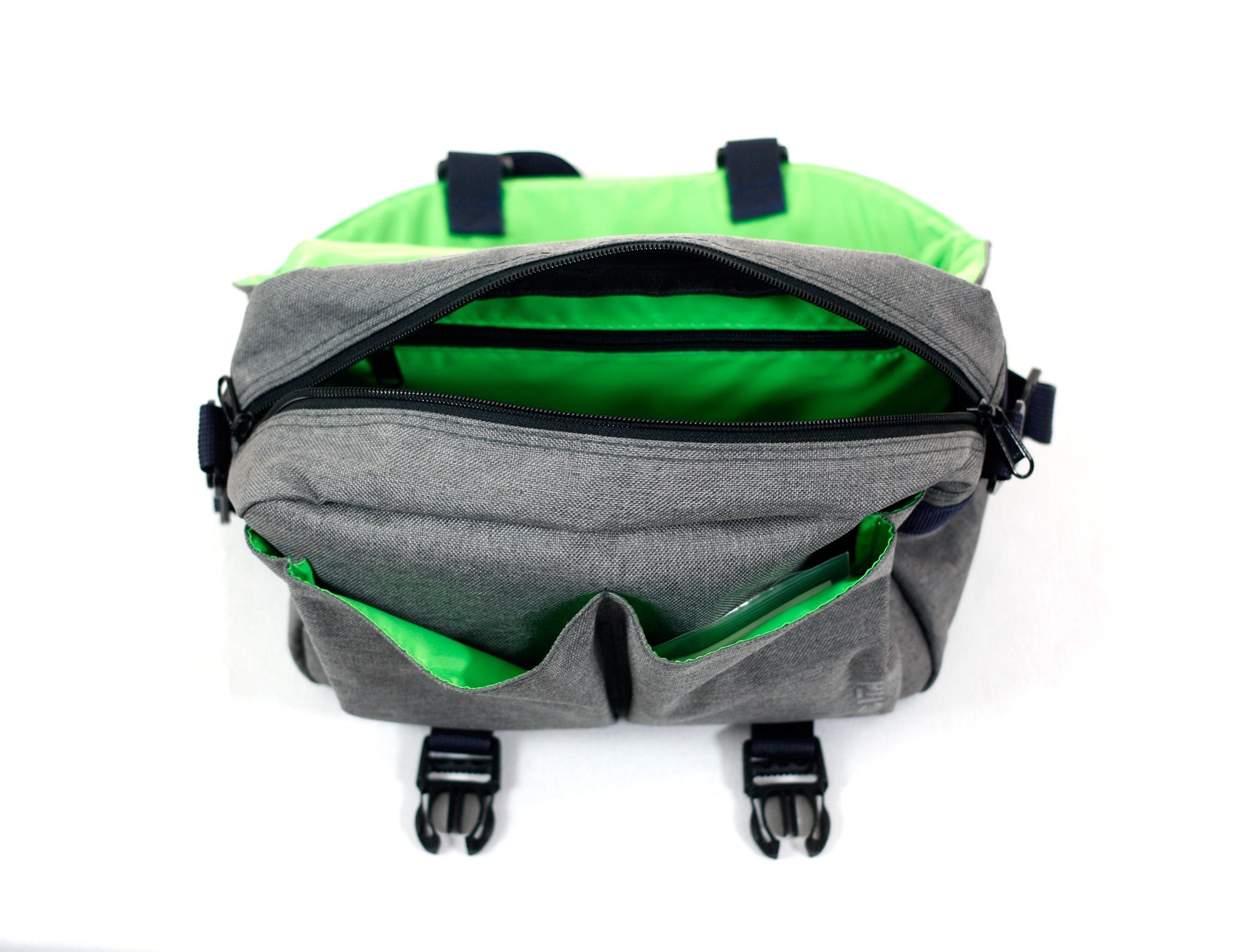 VINCITA B018D กระเป๋าหน้าแฮนด์คลิป KLICK FIX สำหรับจักรยานพับ DAHON, Brompton และอื่นๆ