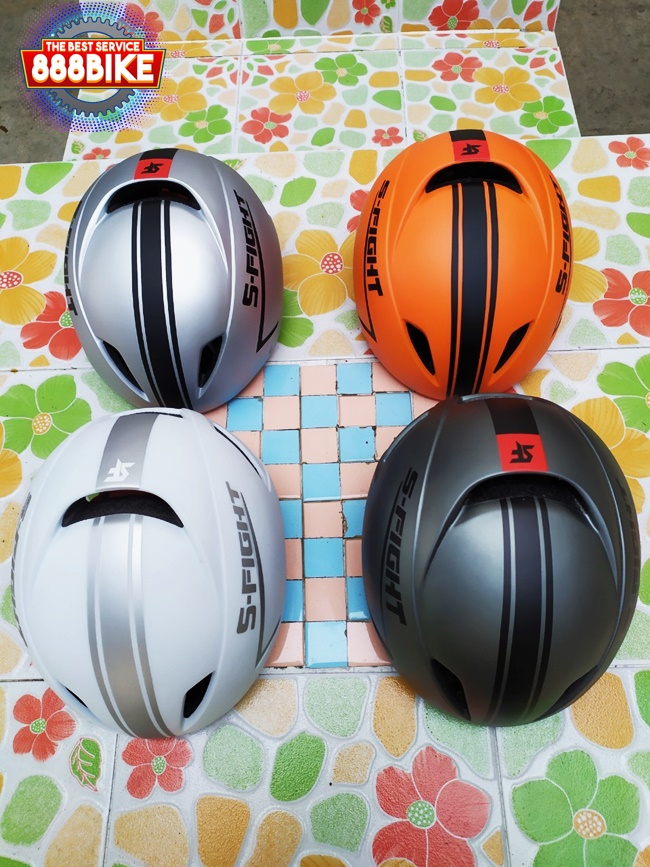 หมวก S-Fight AERO HELMET, GH-05 รอบศรีษะ 54-58 cm มีแว่นในตัว แว่นเป็นแบบแม่เหล็ก ถ้าไม่ใช้พลิกแว่นเก็บได้