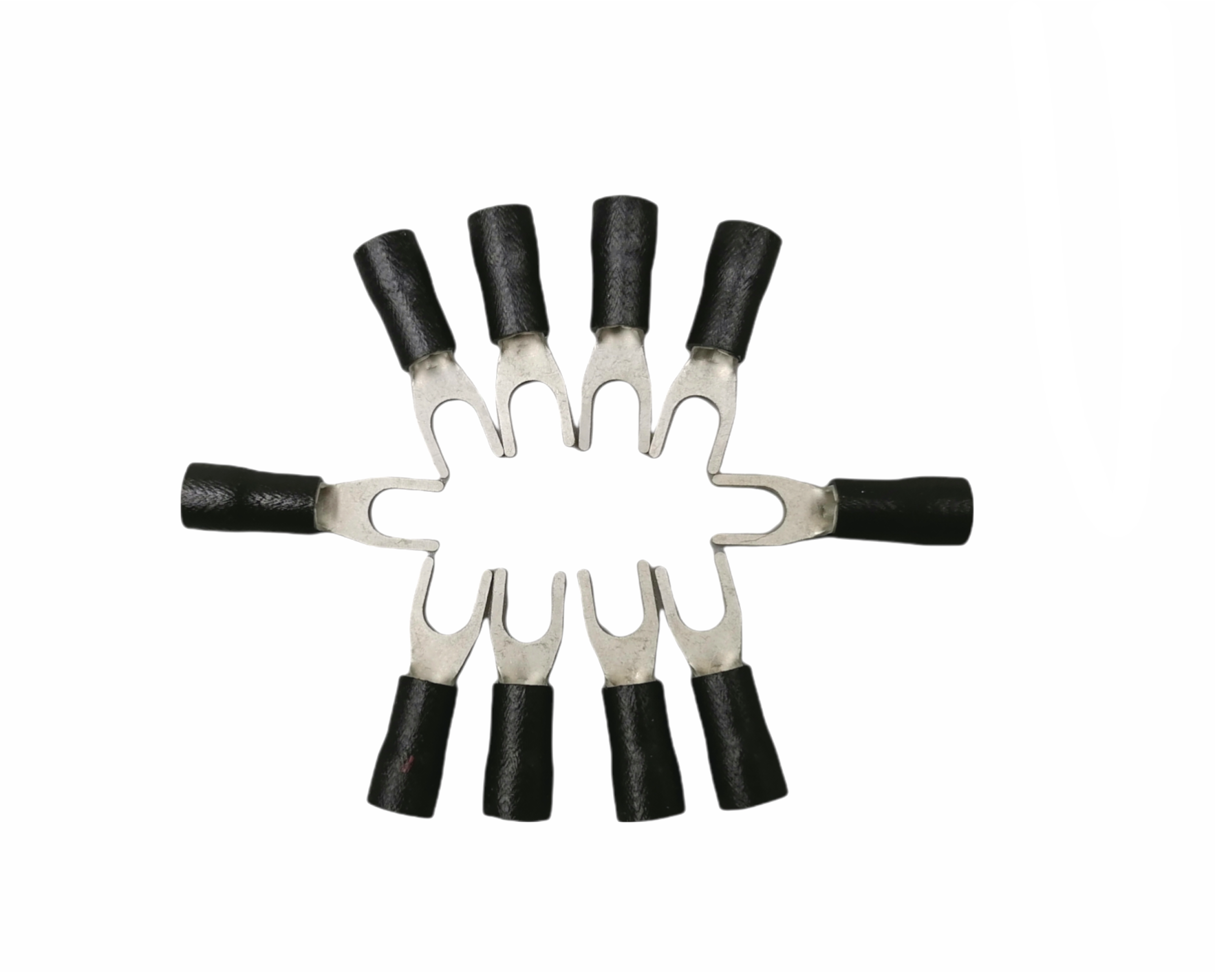 หางปลาแฉก มีปลอกหุ้ม RV 3.5-5 (ห่อ=10ตัว) คละสี