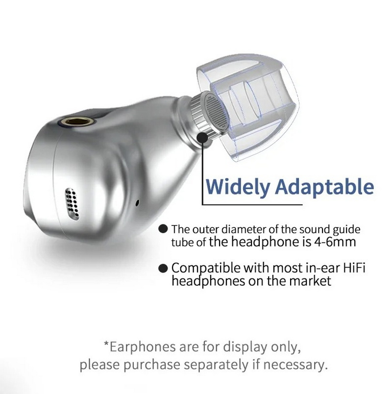 BGVP B01 จุกหูฟังซิลิโคนเหลว เกรดการแพทย์ ป้องกันการแพ้ เพิ่มความชัดเจนของเสียง 1 ชุด 1 คู่