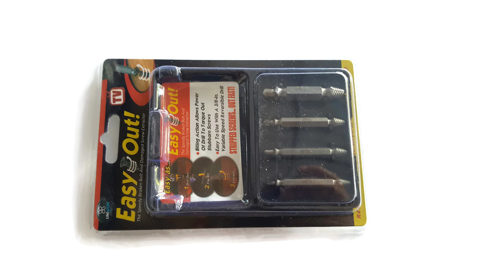 EASY OUT ตัวถอดสกรูเกลียว มี 4 ชิ้น,HW004