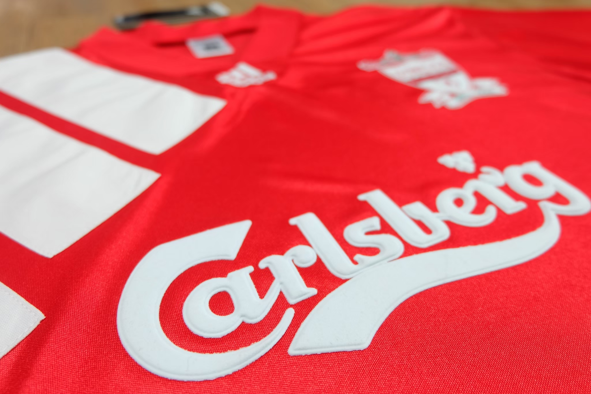 Liverpool 1992/1993 Vintage Jersey เสื้อฟุตบอลลิเวอร์พูลย้อนยุค Carlsberg เสื้อลิเวอร์พูลสามแถบ