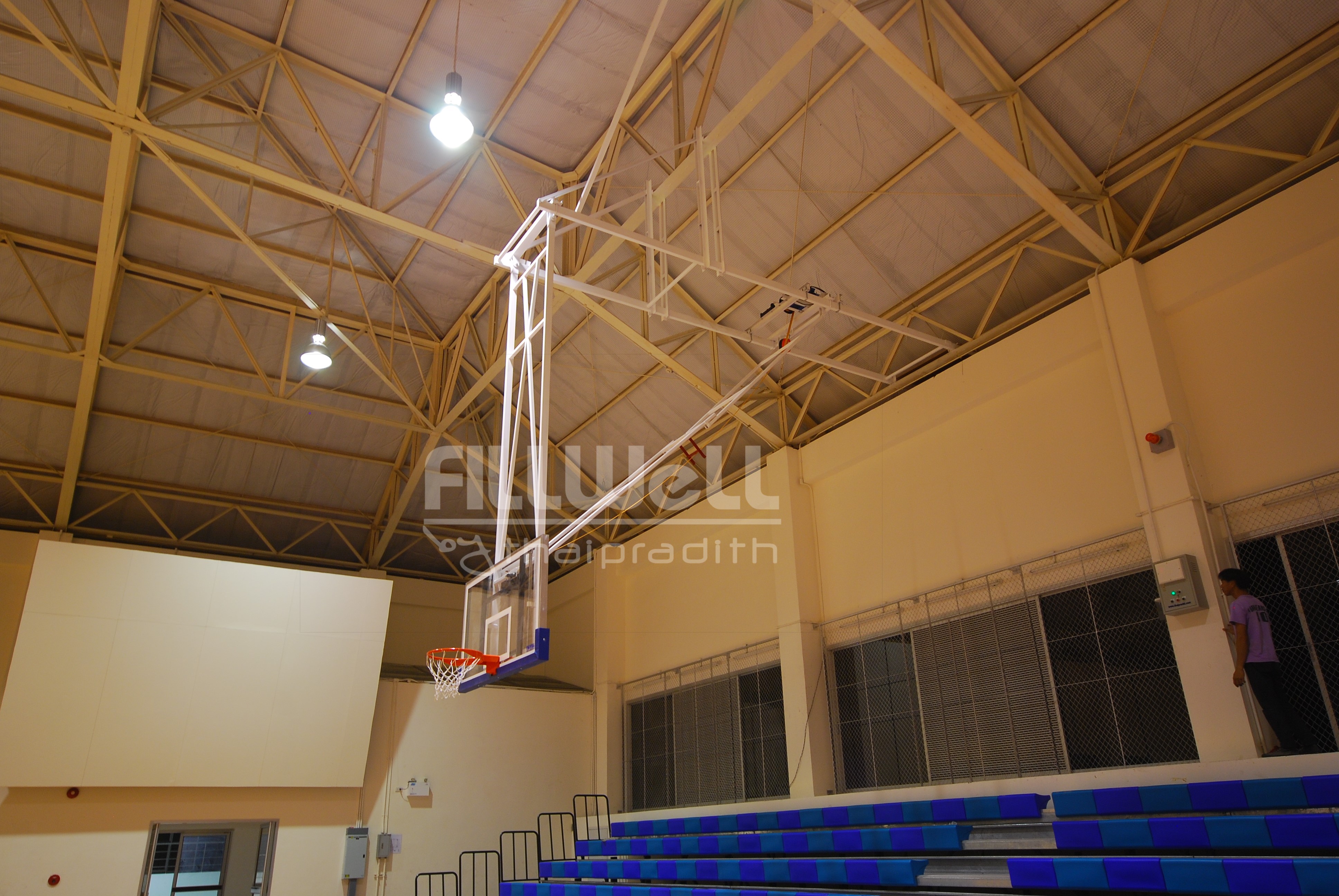 แป้นบาสเกตบอล ยกเก็บหลังคา CEILING UP FOLDING