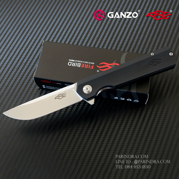 มีดพับ Ganzo กานโซ่ รุ่น FH11-BK D2 Steel ด้ามสีดำสนิท ของแท้ 100%