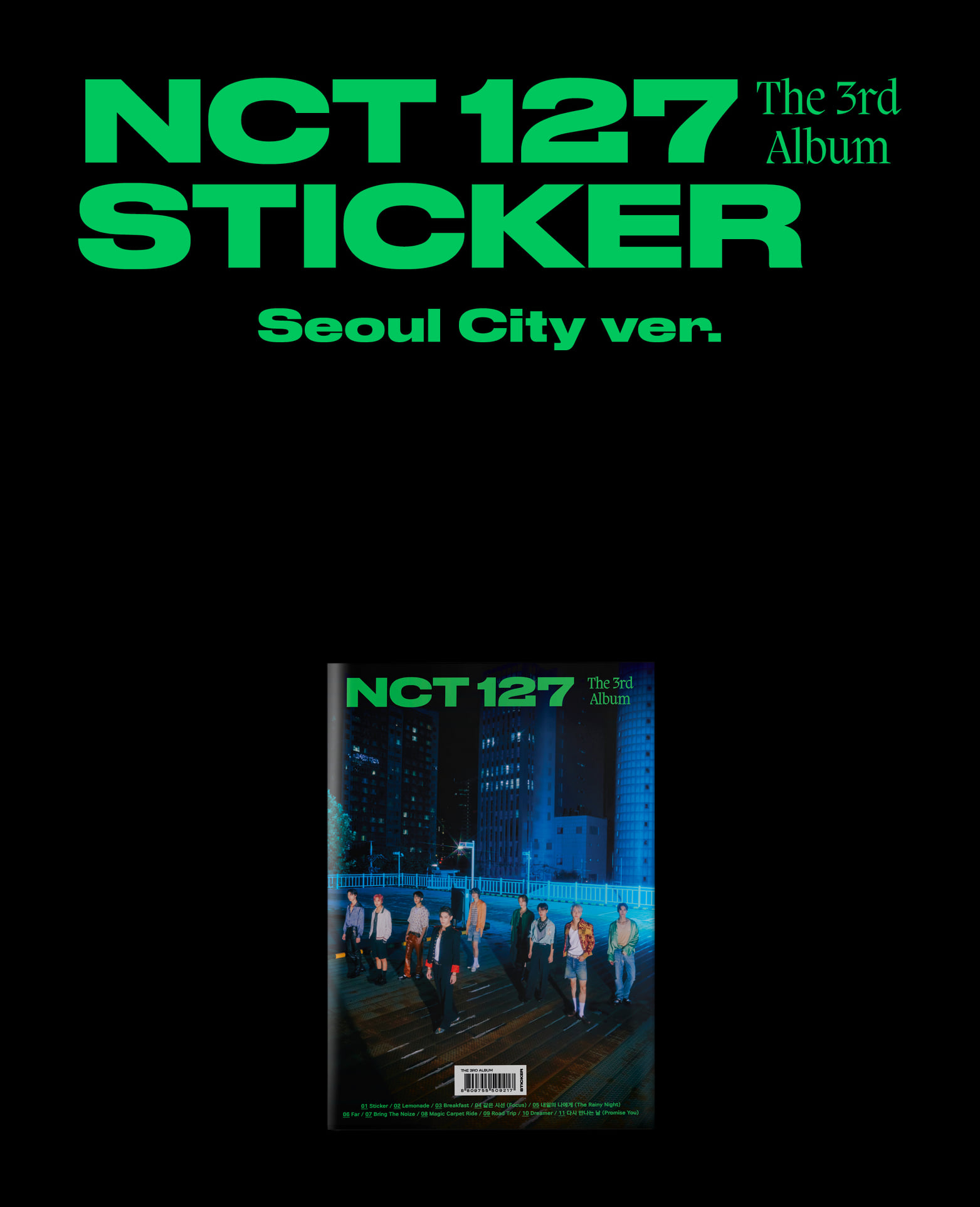 อัลบั้ม #NCT 127 - The 3rd Album [Sticker] (Seoul City Ver.)
