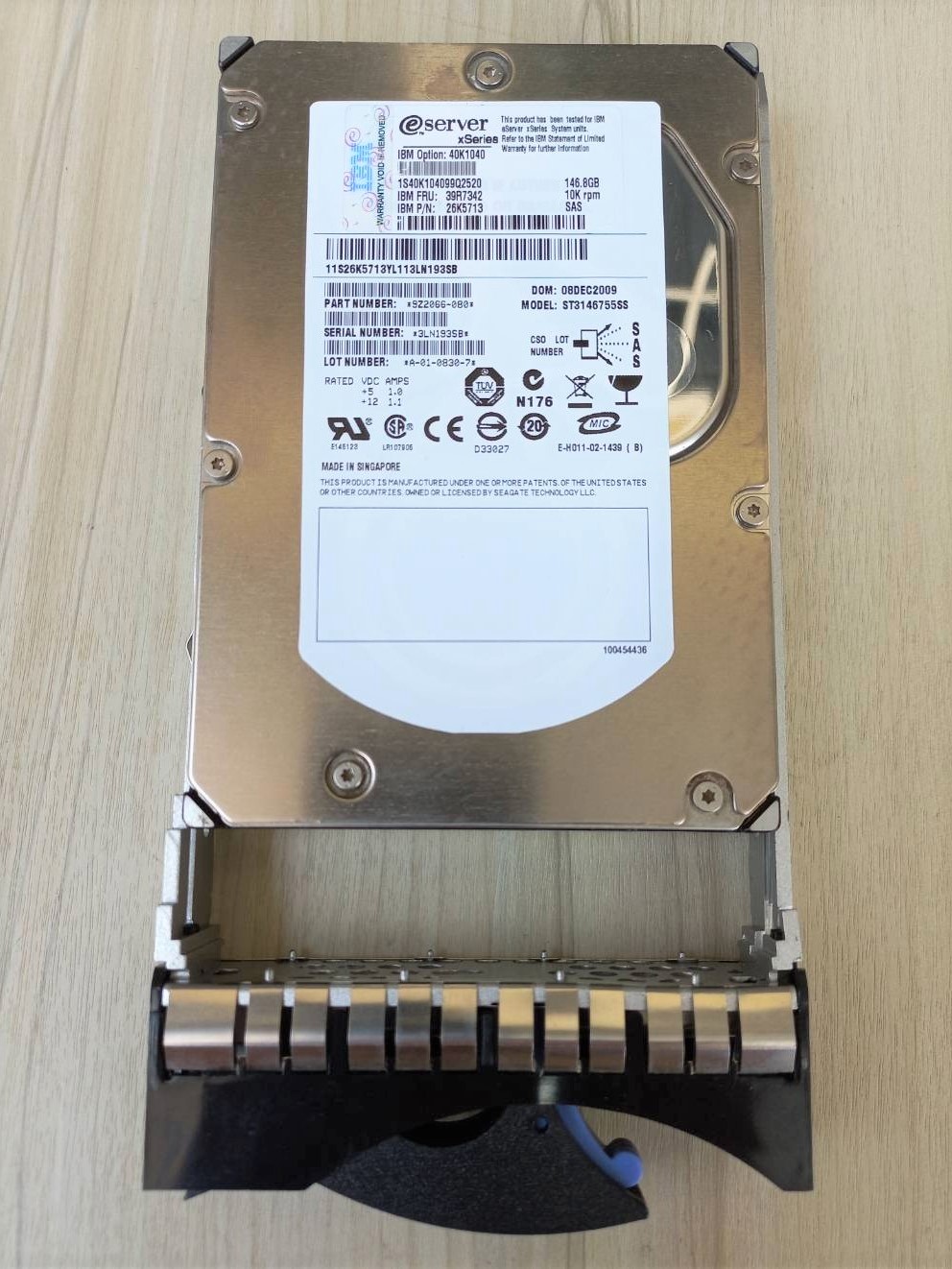 9Z2066-080 Seagate Cheetah 146GB 15000RPM SAS 3GBITS 16MB Buffer 3.5.