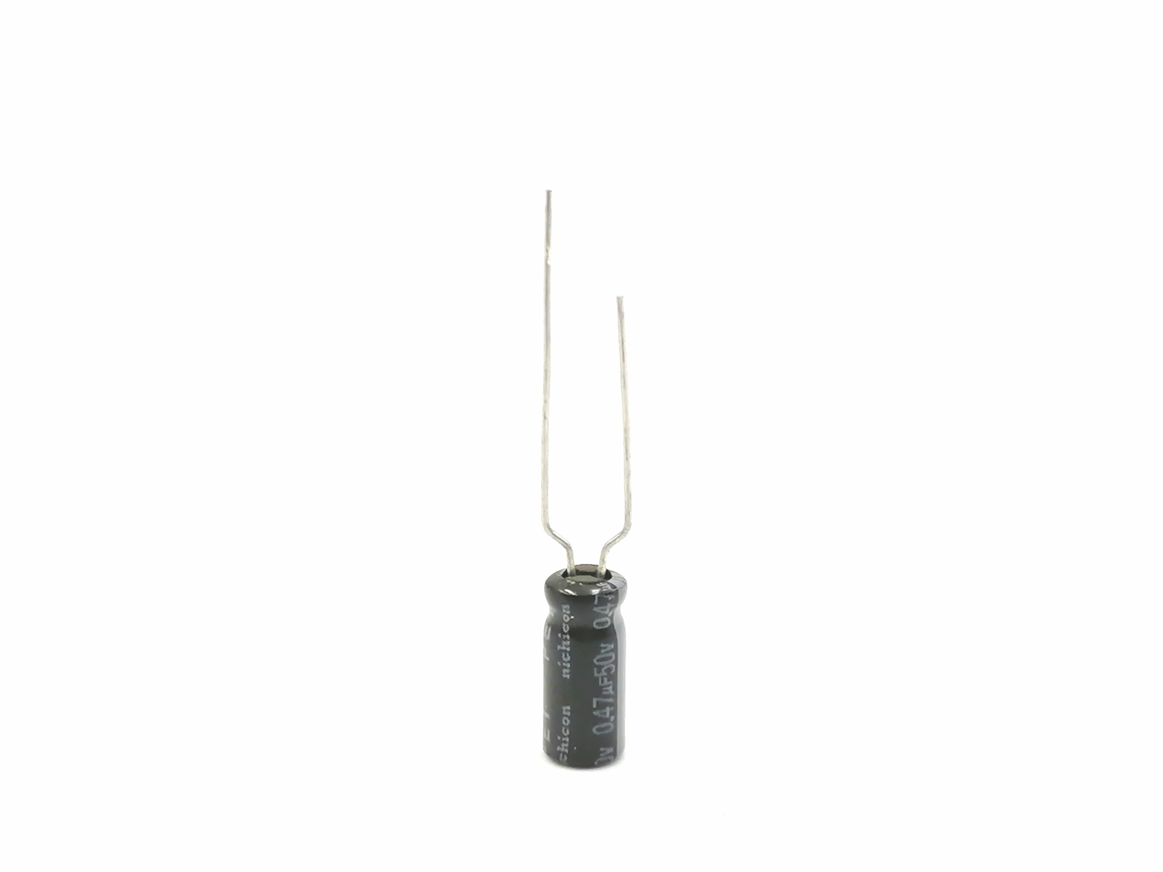 C ตัวเก็บประจุ อิเล็กโทรไลท์(แบบมีขั้ว) 0.47uF 50v. สำหรับใช้งานทั่วไป งาน DIY สินค้าเกรดดี #K7
