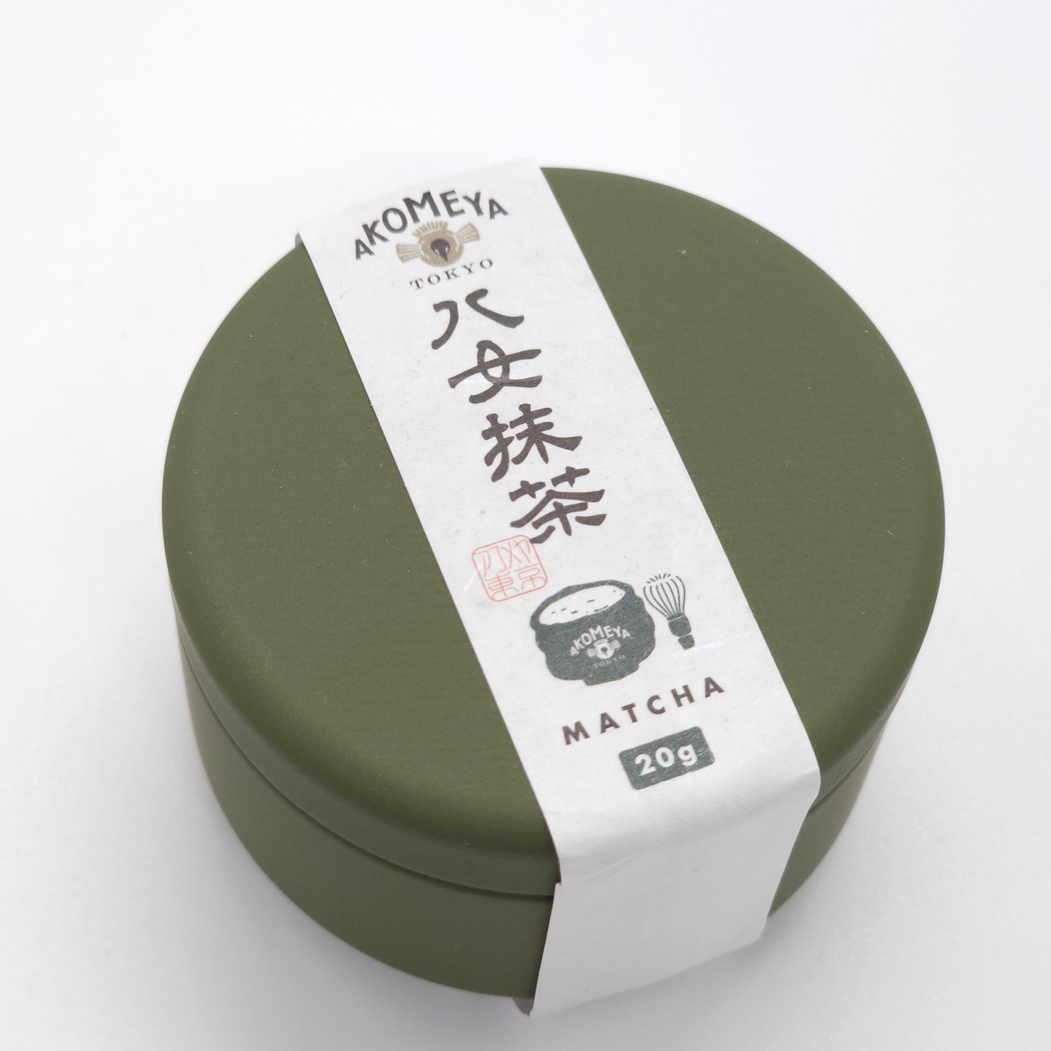 Akomeya Tokyo Yame Matcha มัทฉะโทนถั่ว/มัทฉะระดับพรีเมียมจากญี่ปุ่นขนาด 20 g.