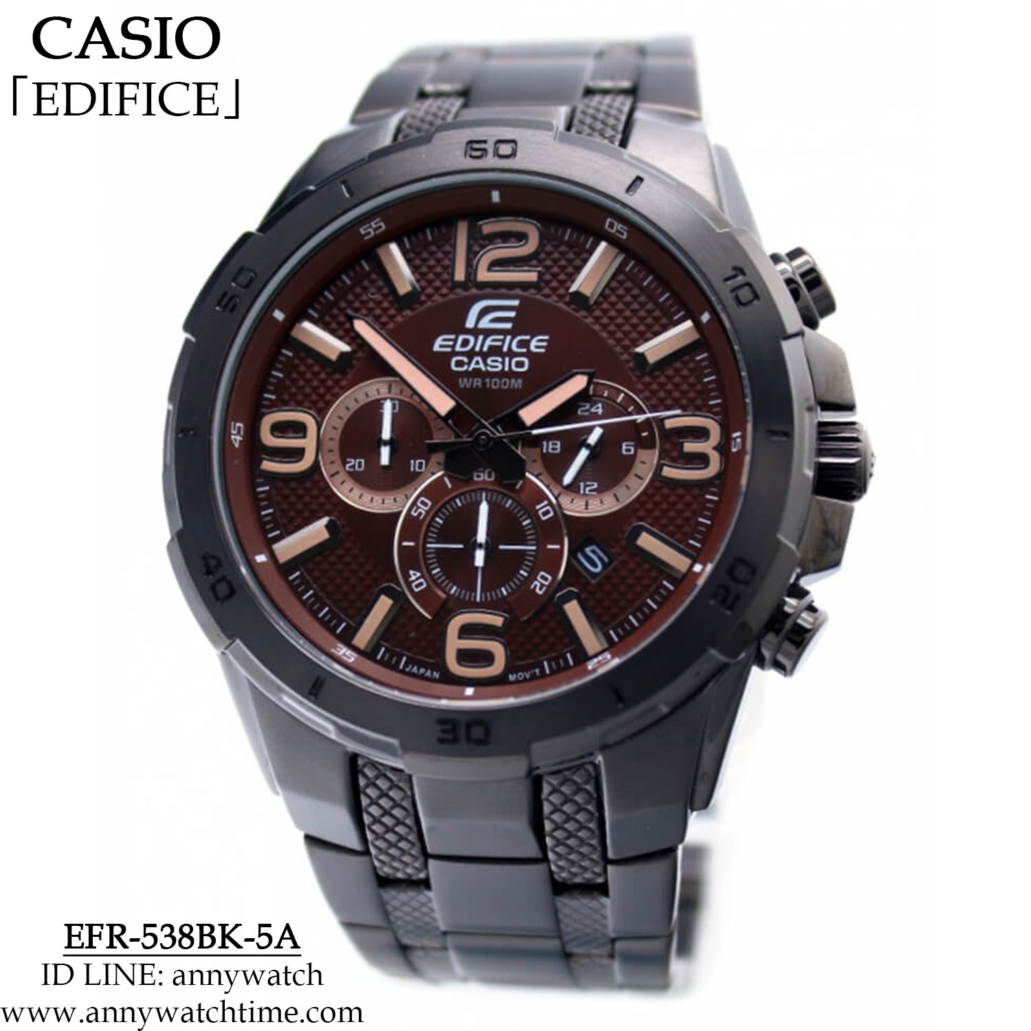 EDIFICE EFR-538BK-5A