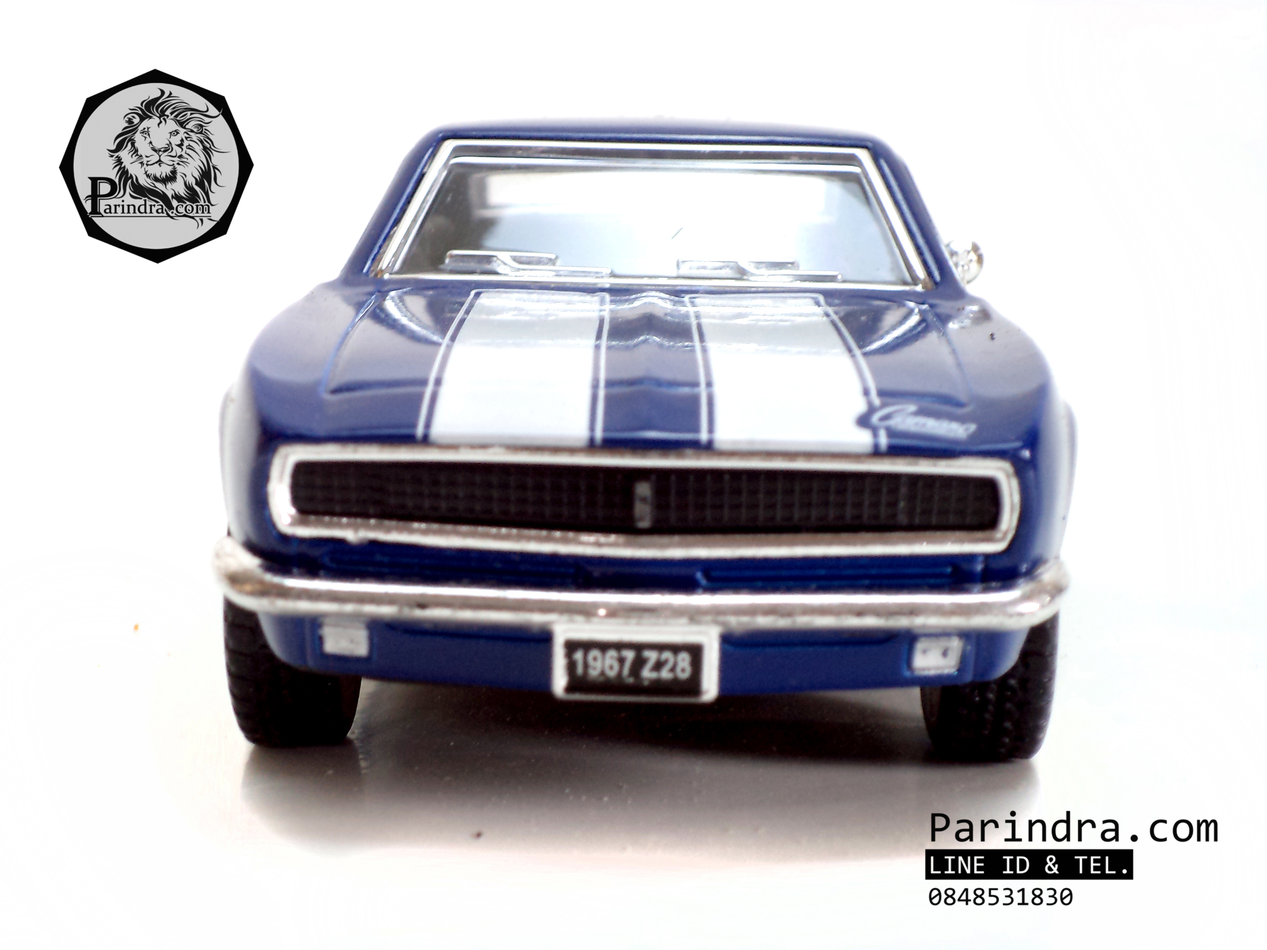 โมเดลรถเหล็ก รถ Chevrolet Camaro Z28 ปี 1967 สีน้ำเงิน