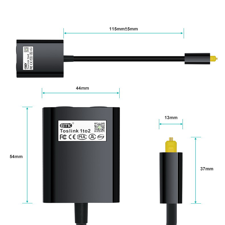 ขาย ERTK Optical HUB ตัวแยกสัญญาณ Optical แบบ เข้า 1 ออก 2 หัว