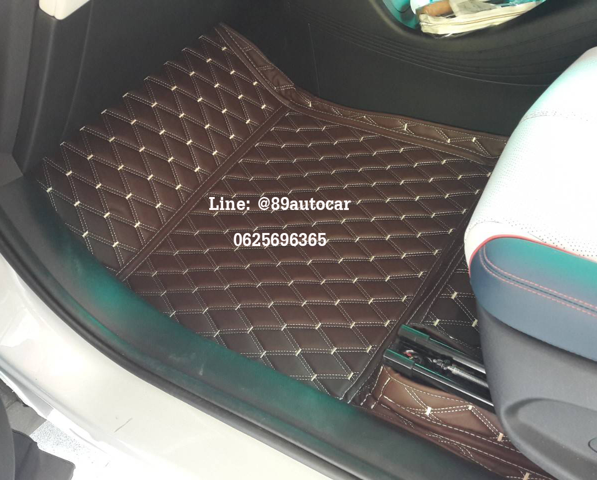 พรมปูพื้นรถยนต์ BYD Atto3 ปูพรมVVIP สีกาแฟ เต็มคัน