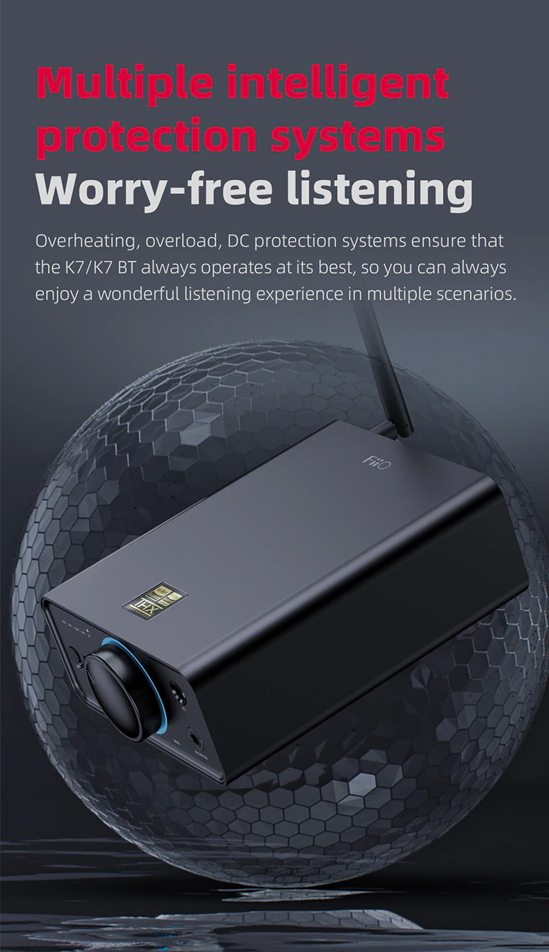 FiiO K7 BT True balanced Bluetooth DAC/Amp ตั้งโต๊ะ กำลังขับสูง ประกันศูนย์ไทย