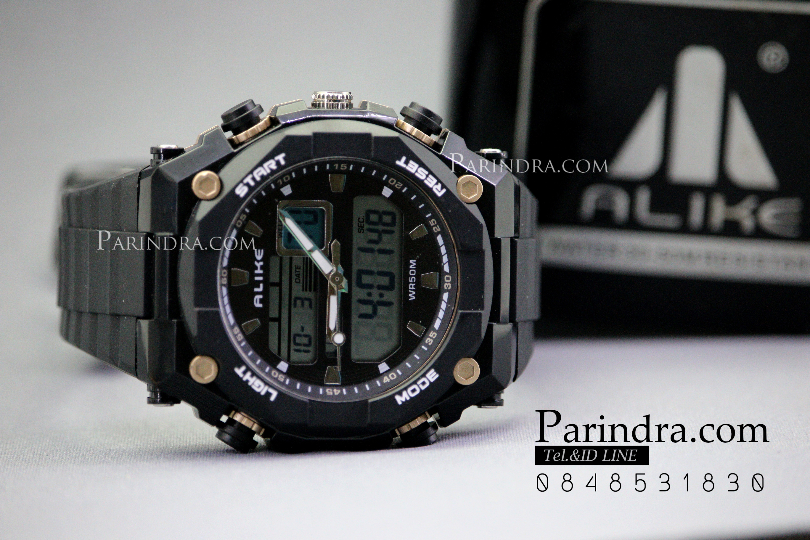 นาฬิกาข้อมือ ALIKE Sport Watch รุ่น AK1275 สีดำขอบทอง