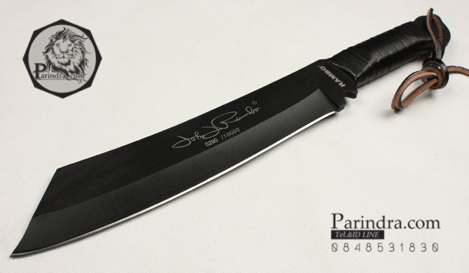 มีดเดินป่าใบตาย RAMBO IV สุดโหด สีดำ 18 นิ้ว