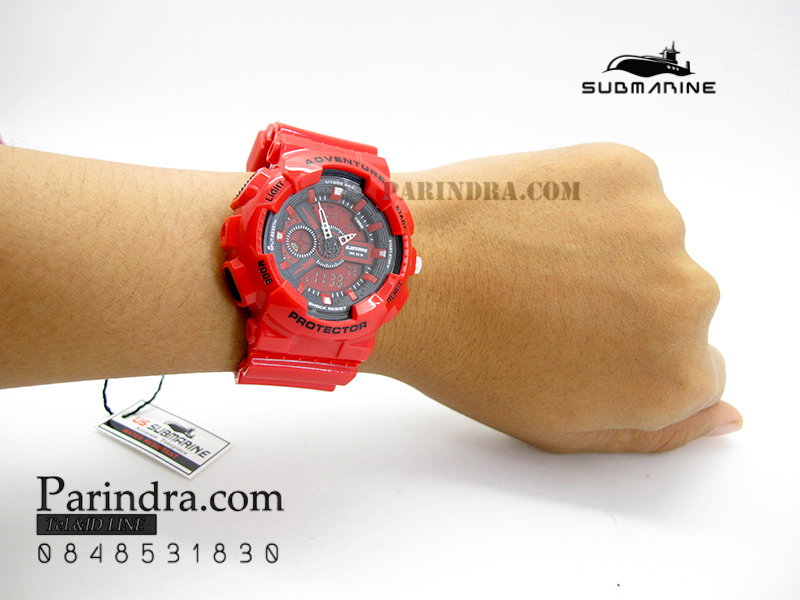 นาฬิกา US submarine Adventure Protector รุ่น TP3163L สีแดงล้วน