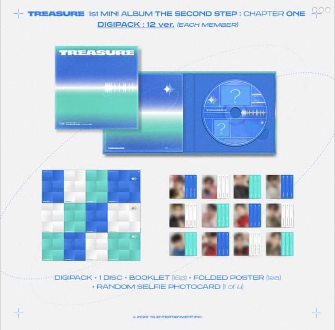 อัลบั้ม #TREASURE - 1st MINI ALBUM [THE SECOND STEP : CHAPTER ONE] (DIGIPACK Ver.)