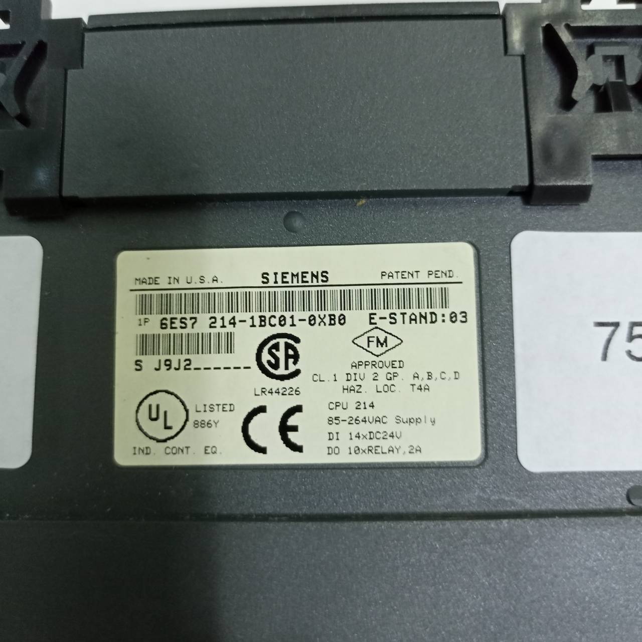 6ES7 214-1BC01-0XB0 PLC " SIEMENS "