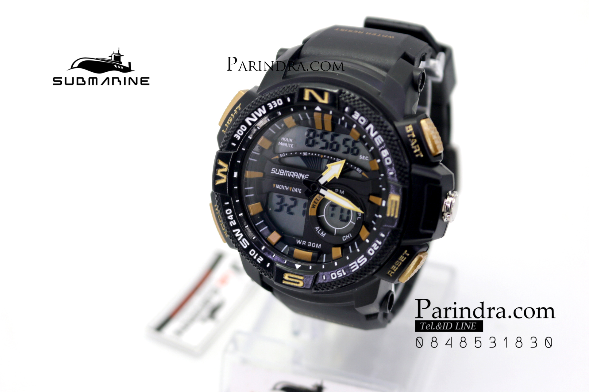 นาฬิกา US submarine Adventure Protector รุ่น TP3184M สีดำ-ทอง