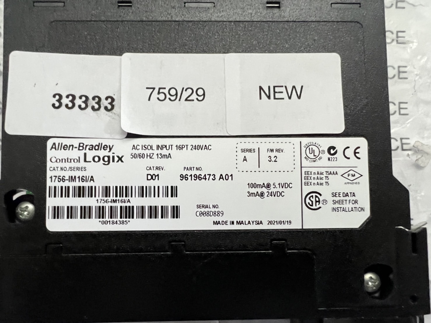 1756-IM16I PLC " ALLEN-BRADLEY "