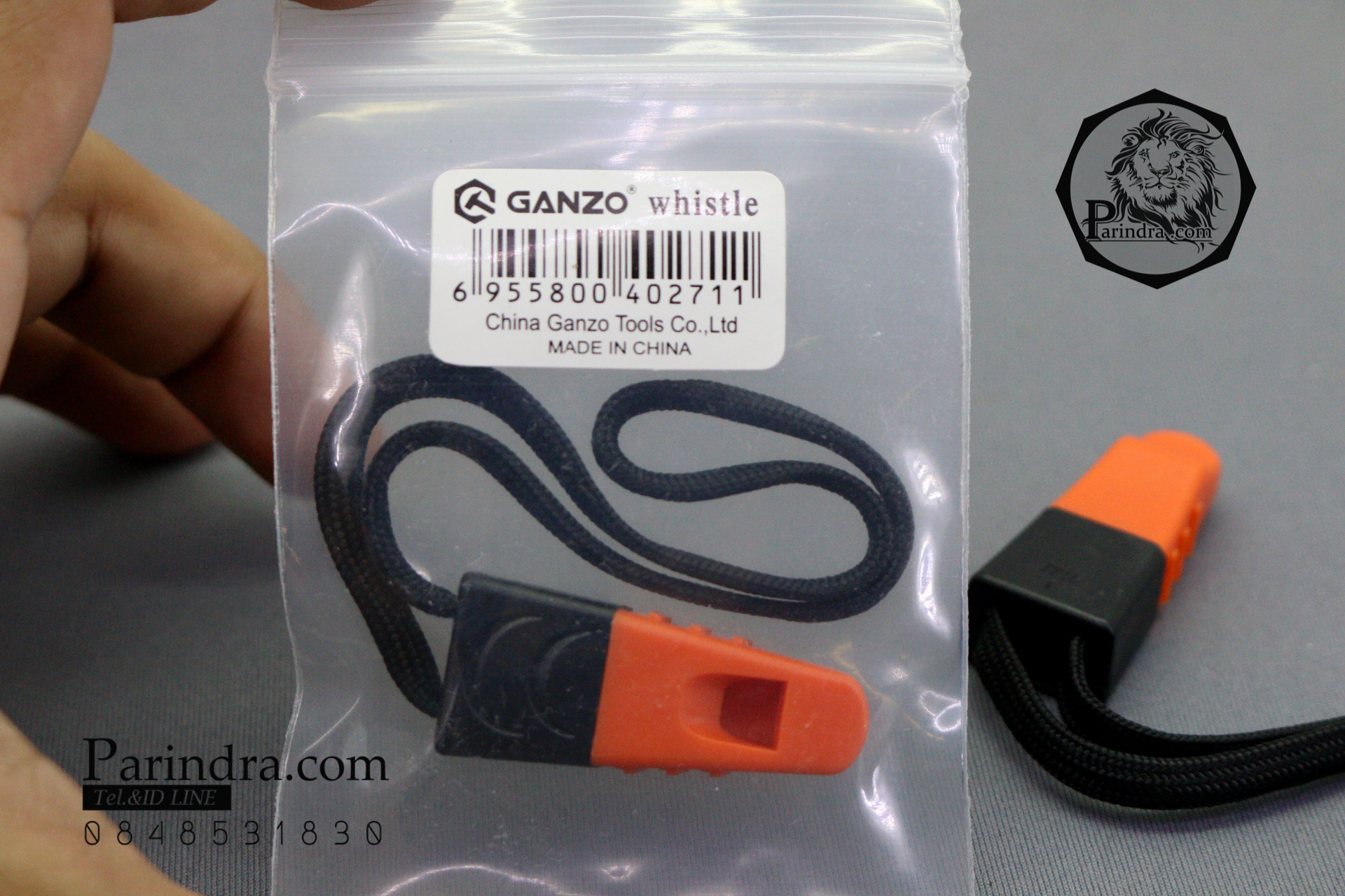 นกหวีดติดท้ายมีด Ganzo กานโซ่ รุ่น Ganzo Whistle เสียงดัง ได้ยินไกล ของแท้ 100%