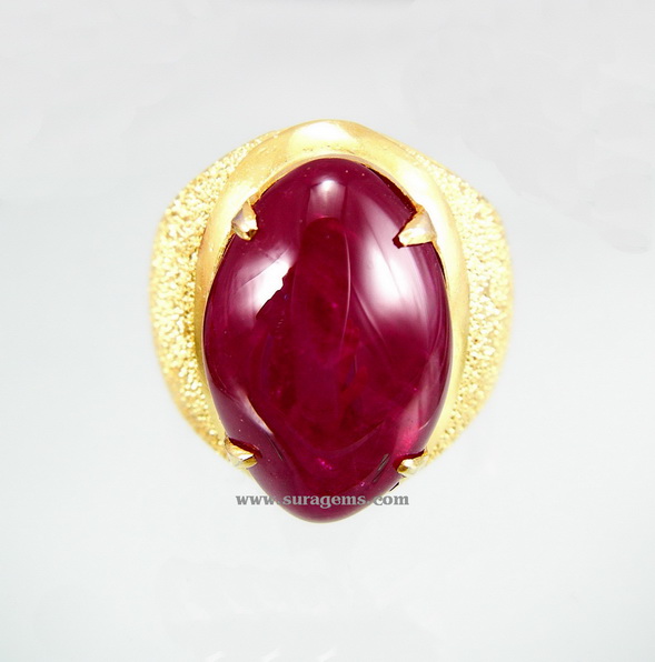 ทับทิมพม่า Natural Burma Ruby ใบเซอร์AIGS ทรงมาร์คีส์ สีแดงเลือดนกสดสวย รูปสวยทรงงาม ขนาด 17.21x11.39x5.89 มม. นน. 10.15 ct.