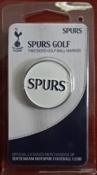 อุปกรณ์กอล์ฟ ฟุตบอล สโมสรท็อตแน่ม ฮ็อทสเปอร์ - กอล์ฟบอลมาร์คเกอร์ ใหม่ / TOTTENHAM HOTSPUR Football Club Golf Accessory - Golf Ball Marker NEW