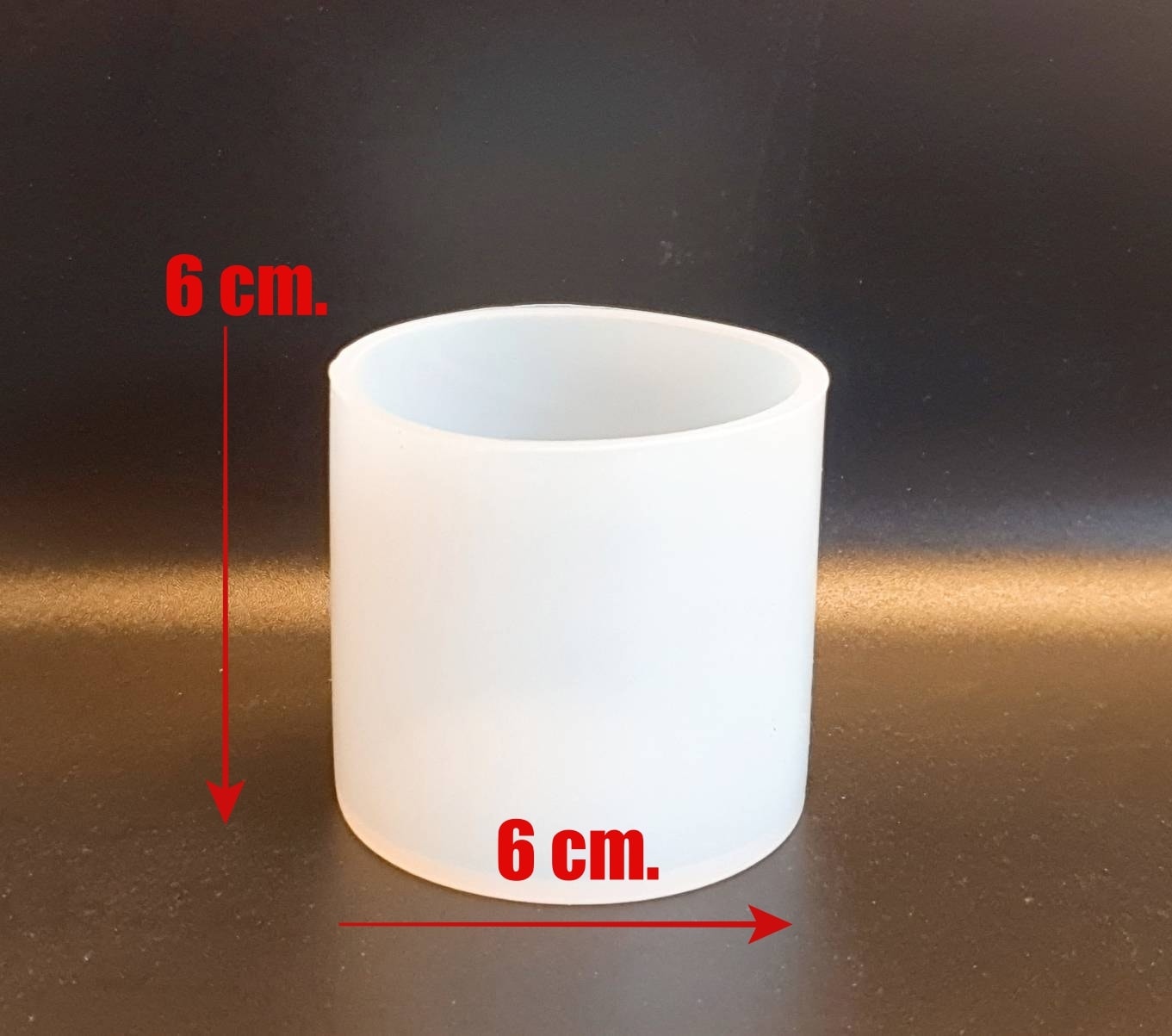 พิมพ์ซิลิโคน ทรงกระบอก ขนาด 6x6 cm.
