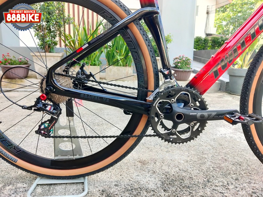 เสือหมอบ Twitter Gravel V2 24 เฟรมคาร์บอน ซ่อนสาย เกียร์ RETROSPEC 2*12 สปีด ล้อ 700C ปี 2022