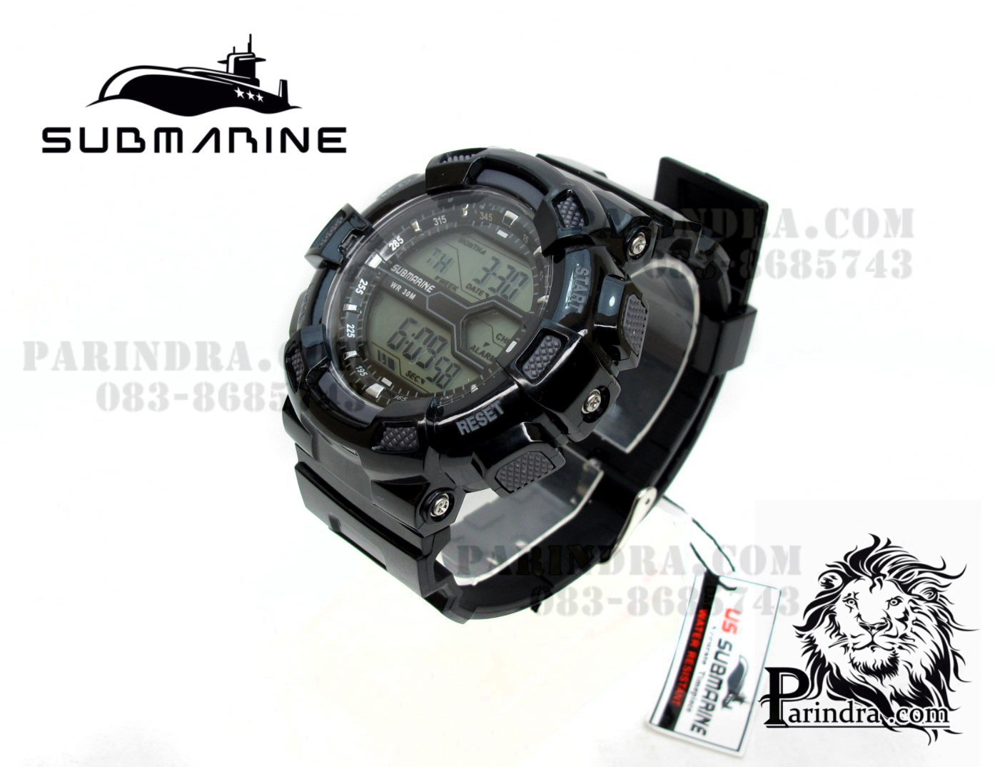 นาฬิกา US submarine รุ่น TP1311M ดำ-เทา พื้นเทา