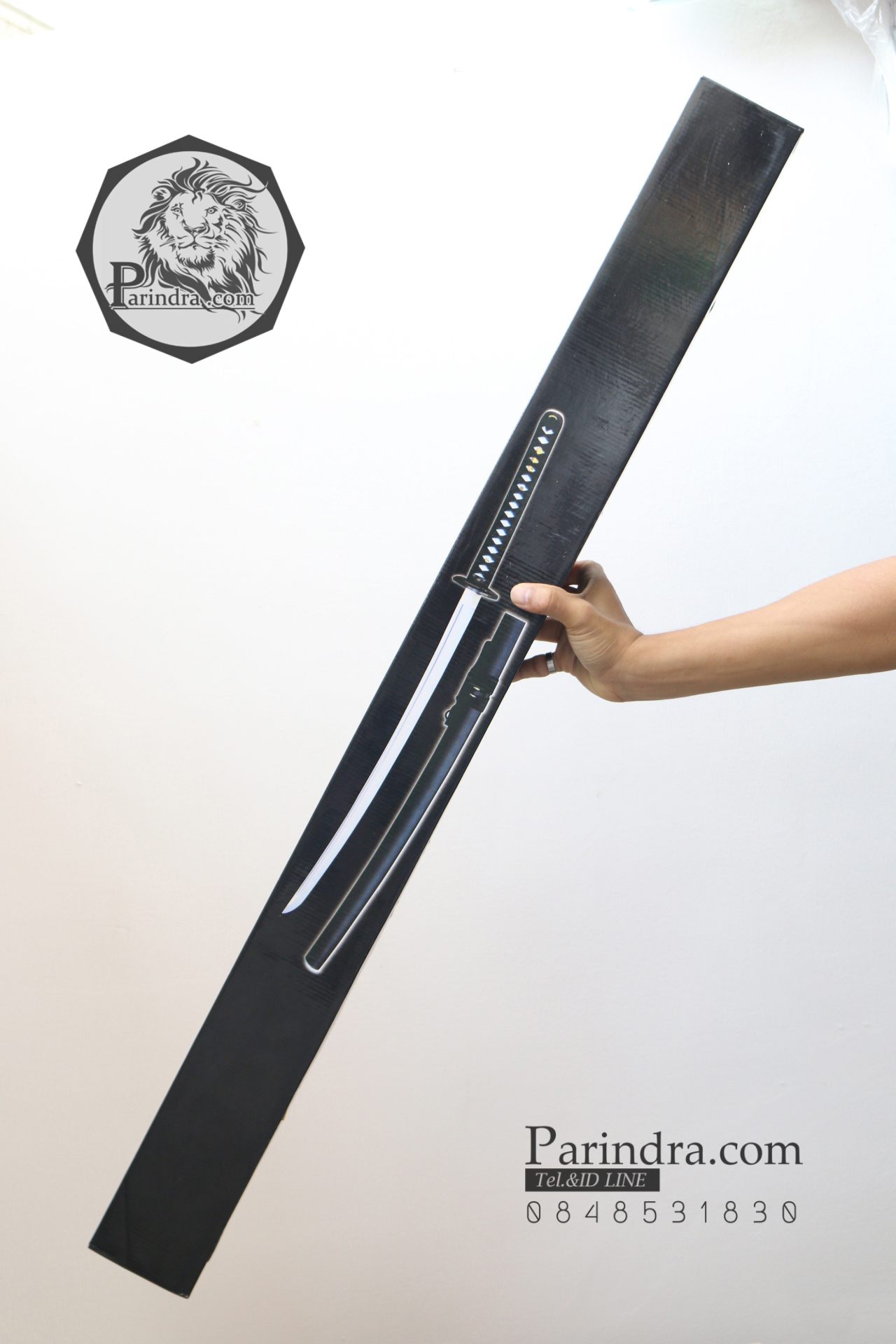 ขายดาบซามูไร คาตะนะ Katana ไว้ฝึกฟันดาบ แข็งแรงทนทาน ปลอกสีดำขัดมัน