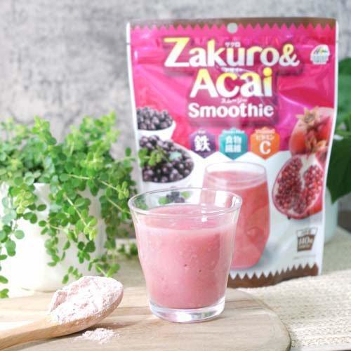 💗✨Zakuro & Acai Smoothie 140 g สมูทตี้ทับทิมและอะไซเบอร์รี่ 140 กรัม