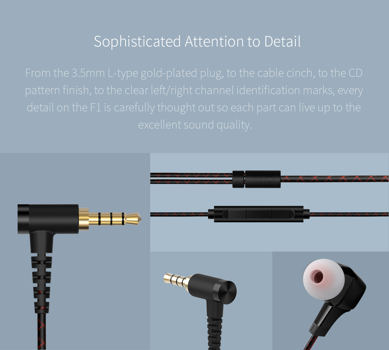 ขาย FiiO F1 หูฟัง IEM พร้อมรีโมทควบคุมอเนกประสงค์ ใช้งานได้ทั้งระบบ iOS และ Android