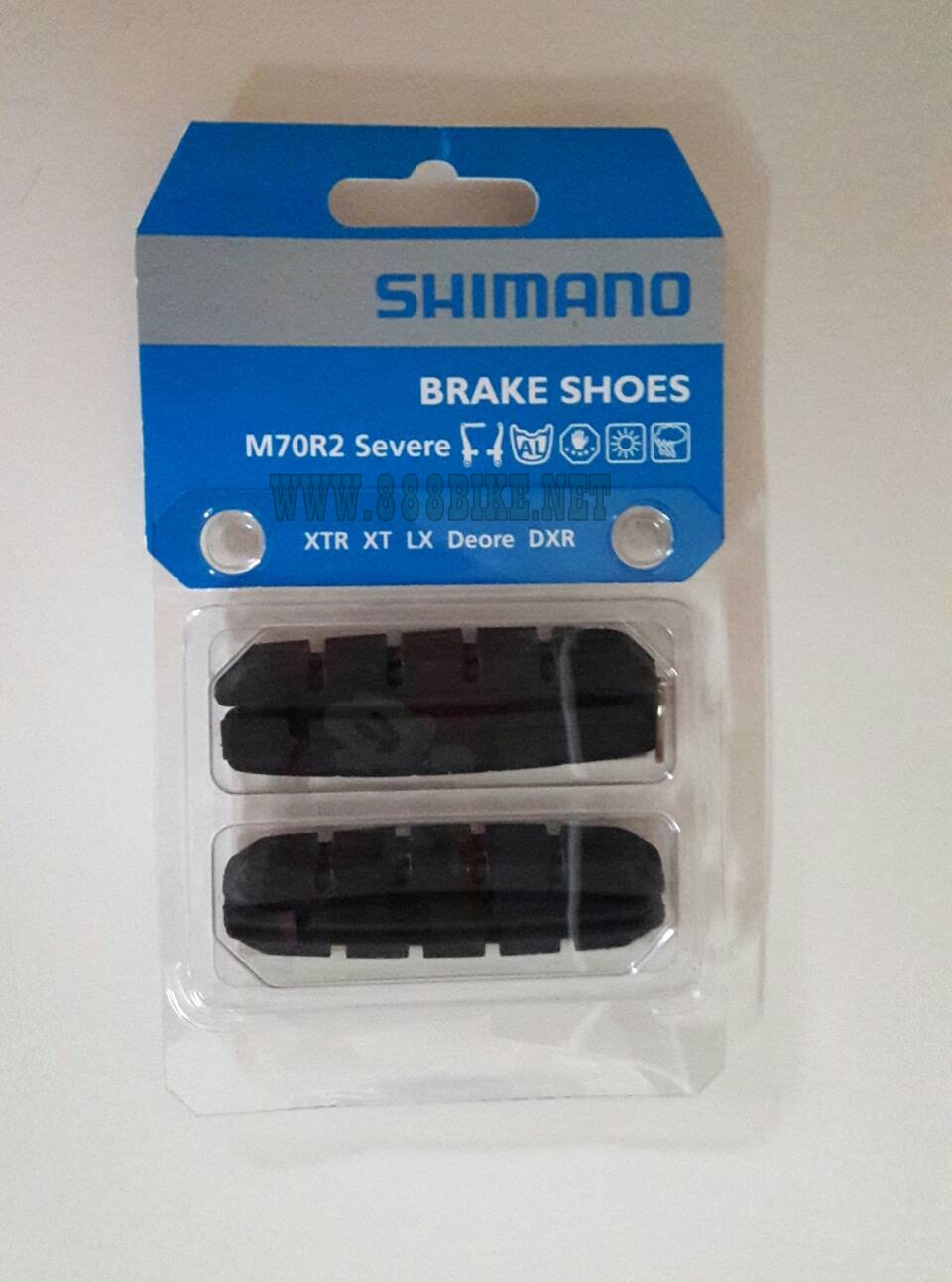 ผ้าเบรค Shimano รุ่น M70R2 วีเบรค รุ่น XTR XT LX DEORE