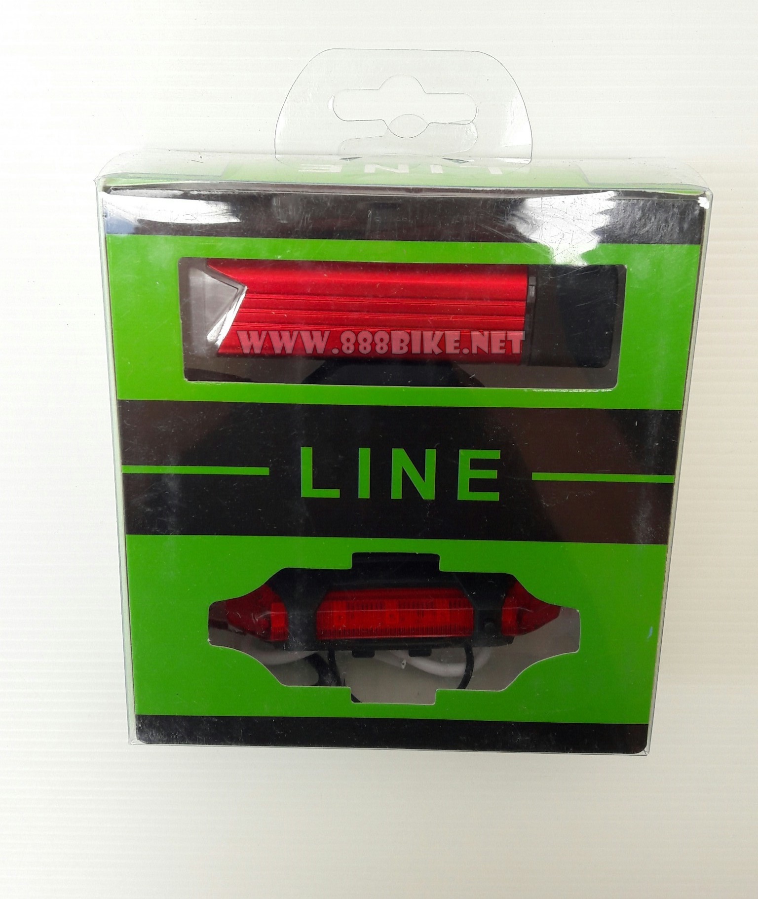 ไฟชุดหน้า-หลัง LINEอลูมิเนียม 180 lumen (USB Recharge),QC-001+PLUS-1