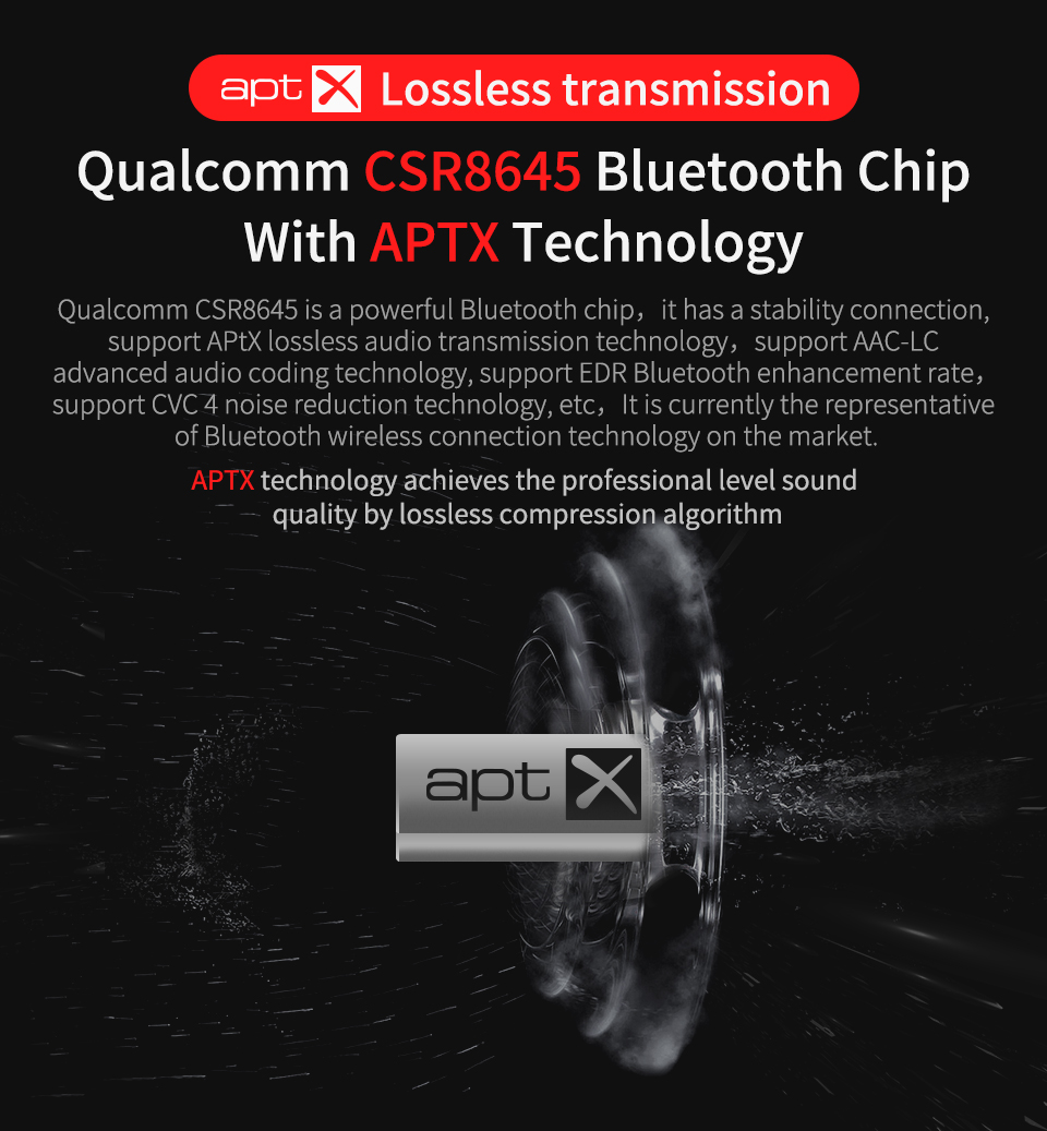 ขาย KZ BTE หูฟัง 2 ไดร์เวอร์ (1DD+1BA) ชิป Qualcomm CSR8645 รองรับ บลูทูธ 4.1 APTX , กันน้ำได้