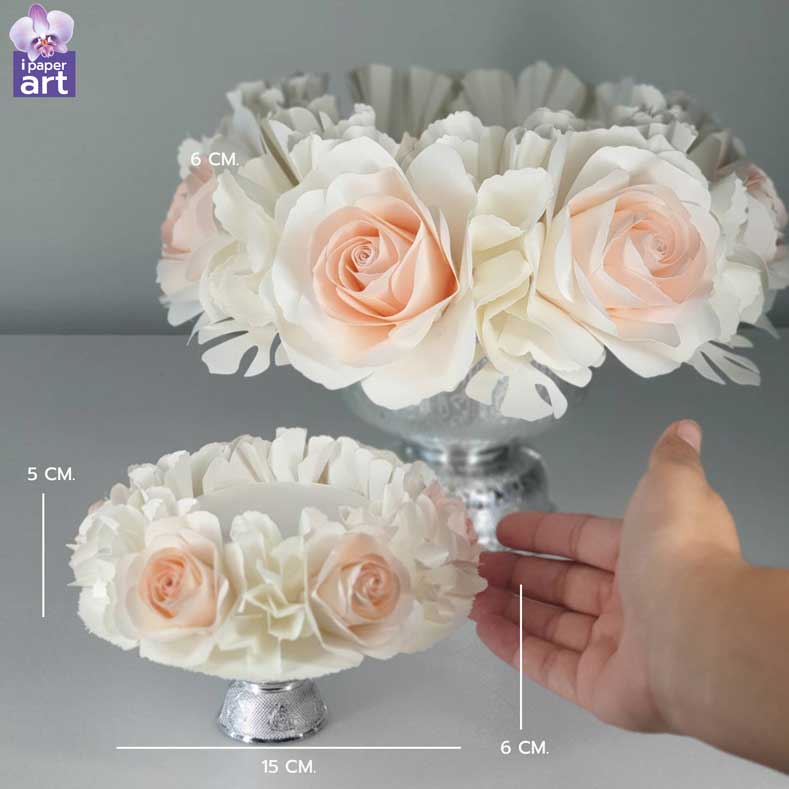 พานเด็ก พานเชิญ สินค้าไทย งานปราณีต | พานวางของบูชา | พานดอกไม้ | พานแหวนหมั้น ขนาด 15 เซนติเมตร