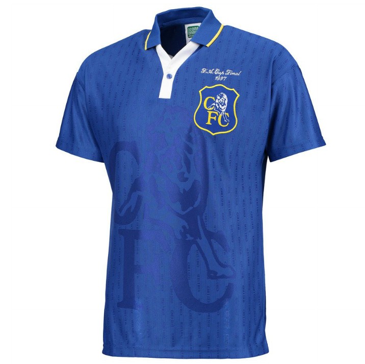 เสื้อเชลซีเรทโรย้อนยุค 1997 FA Cup Final ของแท้ 100%