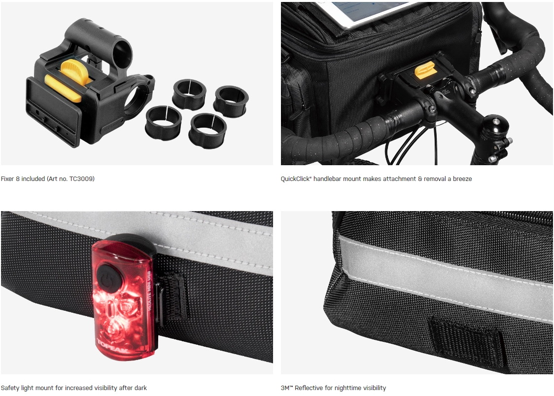 กระเป๋าคาดแฮนด์จักรยาน TOPEAK TOURGUIDE HANDLEBAR BAG