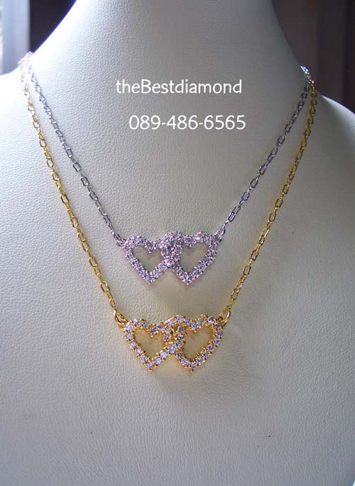 BN013+++สร้อยคล้องหัวใจ+++น่ารักม๊ากๆๆๆๆ เป็นรูปหัวใจคล้องกัน ใส่ติดคอได้สบายๆ ใส่ได้ทุกโอกาส ไม่มีout แบบเรียบๆ แต่เก๋ไก๋ สาวๆไม่ควรพลาดนะคะ