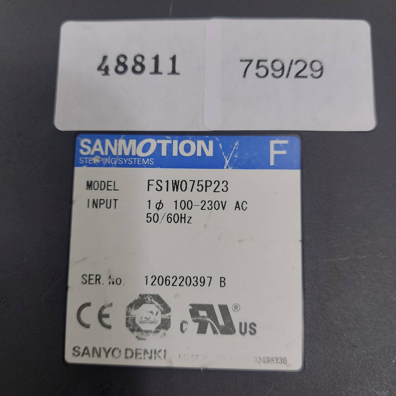 FS1W075P23 SERVO DRIVE " SANYO DENKI "