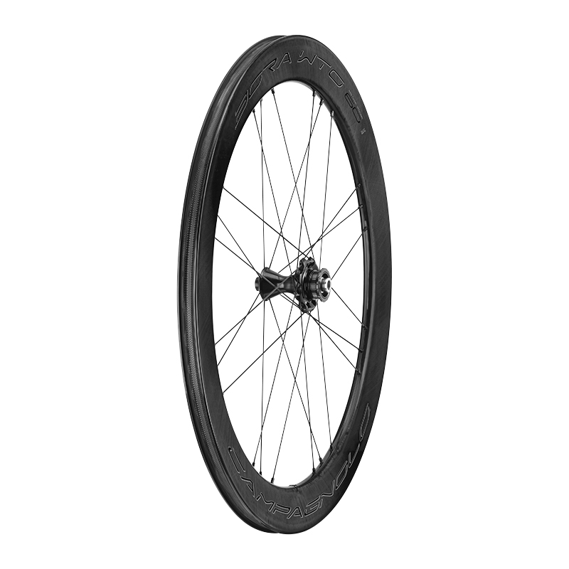 ชุดล้อเสือหมอบ CAMPAGNOLO BORA WTO 60 DISC Center Lock 28" Wheelset Carbon Wheelset, DARK 2020(ยางงัด)