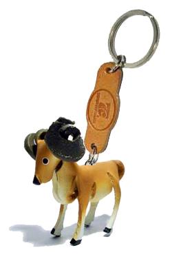 พร้อมส่ง พวงกุญแจหนังแท้ Handmade รูปตัวเเรม